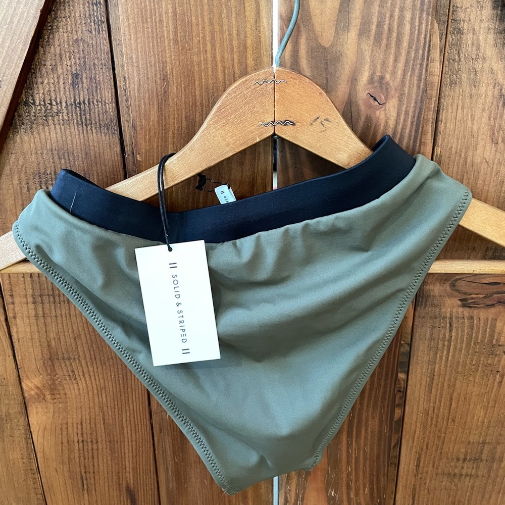 BNWT- SOLID AND STRIPES bikini bottoms